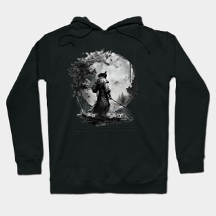 Sumi-e art samurai Hoodie